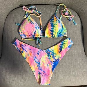 NWOT Kulani Kinis | Fluro Flamingo Bikini Set